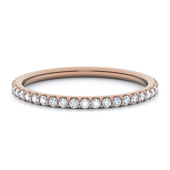 Pave Diamond Ring (14K Rose Gold)