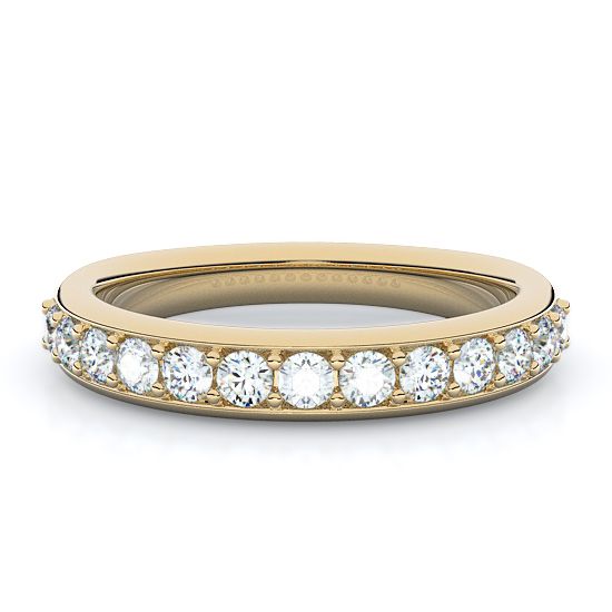 Rounds Tapered Band Diamond Ring (0.35 - 0.90 Ctw.) (14K Yellow Gold)