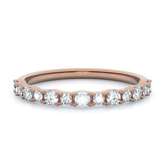 Alternating Rounds Diamond Ring (0.40 - 1.50 Ctw.) (14K Rose Gold)