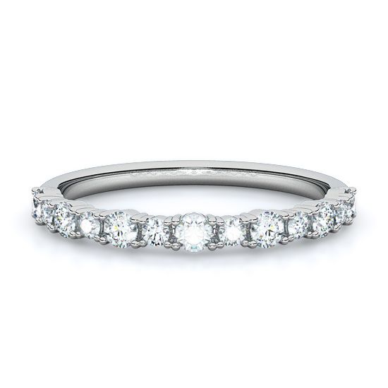 Alternating Rounds Diamond Ring (0.40 - 1.50 Ctw.) (Platinum)