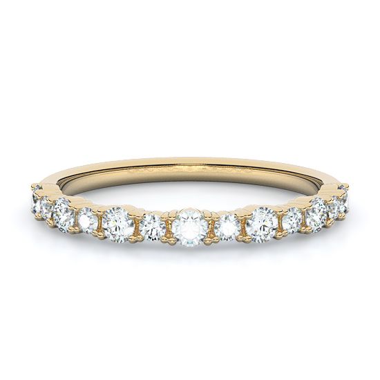 Alternating Rounds Diamond Ring (0.40 - 1.50 Ctw.) (14K Yellow Gold)
